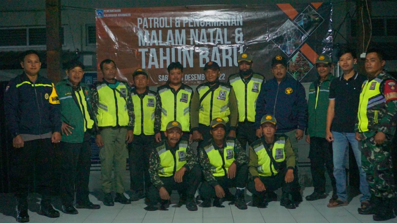 Kegiatan Pengamanan Tahun Baru Kalurahan Argomulyo