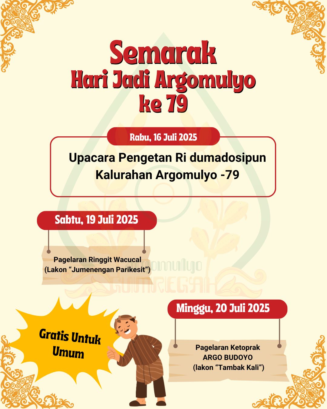 Peringatan Hari Jadi Argomulyo ke 79
