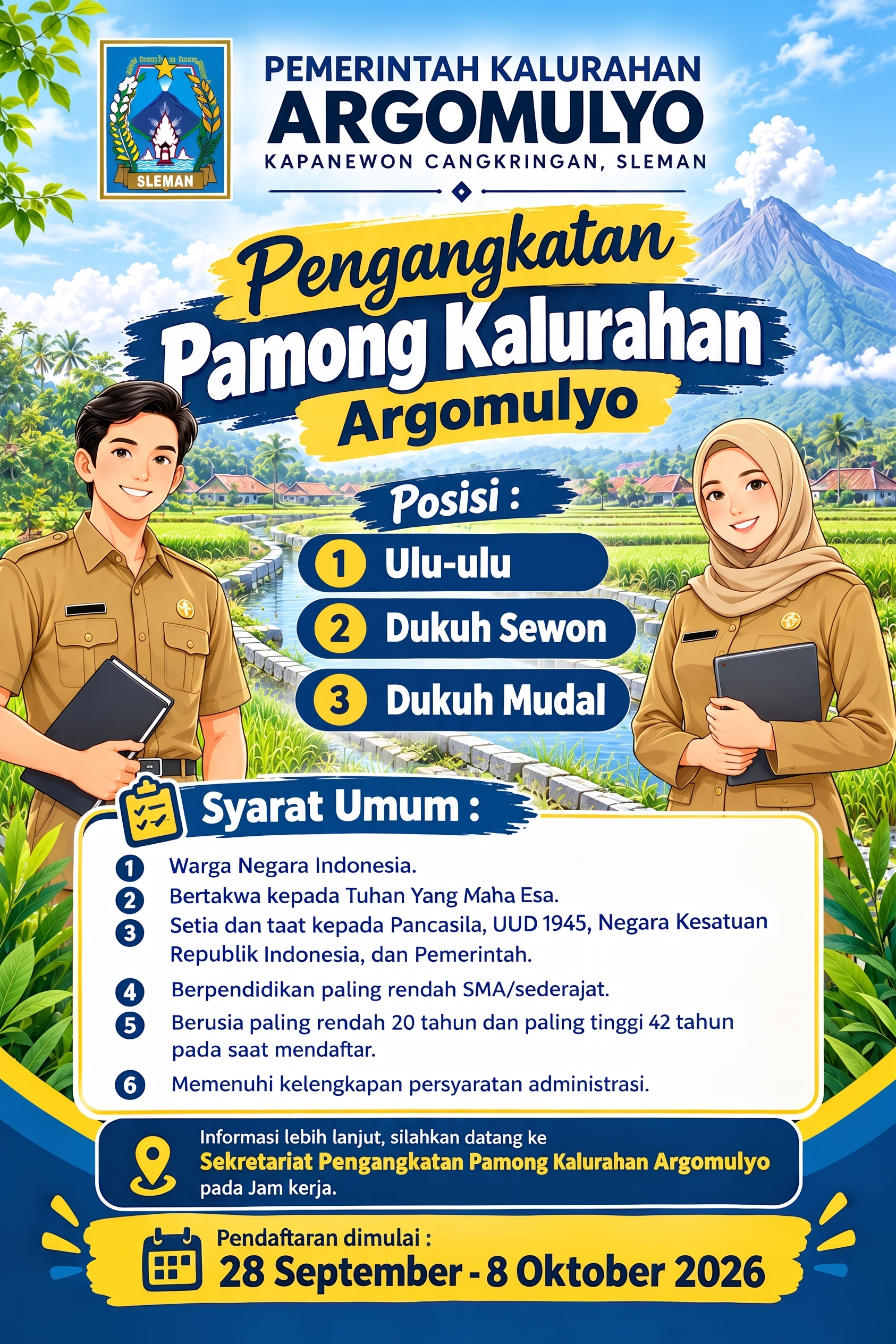 Pengisian Pamong Kalurahan Argomulyo